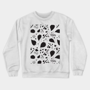 Leaf Doodle Seamless Surface Pattern Design Crewneck Sweatshirt